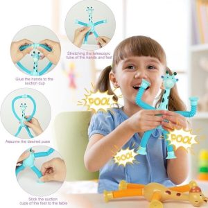 Hosszabbítható világítós zsiráf játék (4 db) | TOZARI