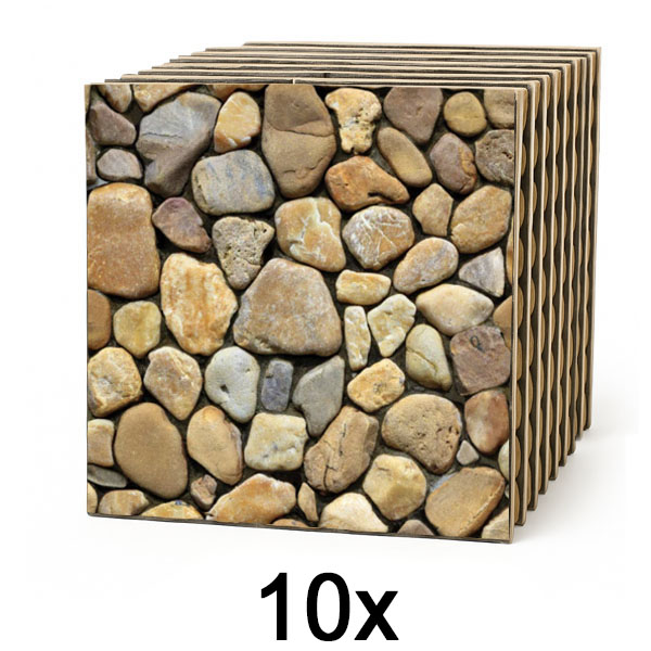 1x 3D kőutánzat tapéta (10 db) | STONEBLOCKS