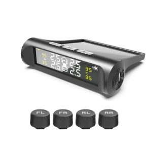 Guminyomás-ellenőrző rendszer - 4 Érzékelő, Napelemes + USB, IPX7 | TIREPRESS